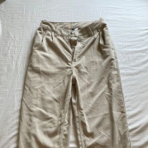 Beige corduroy pants